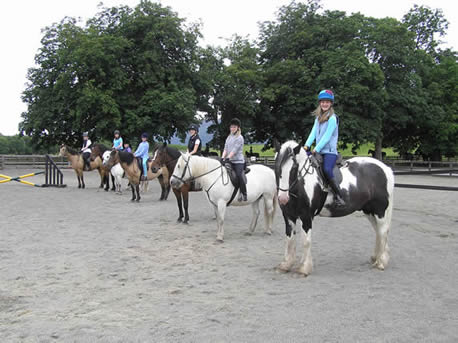 Students on horses
